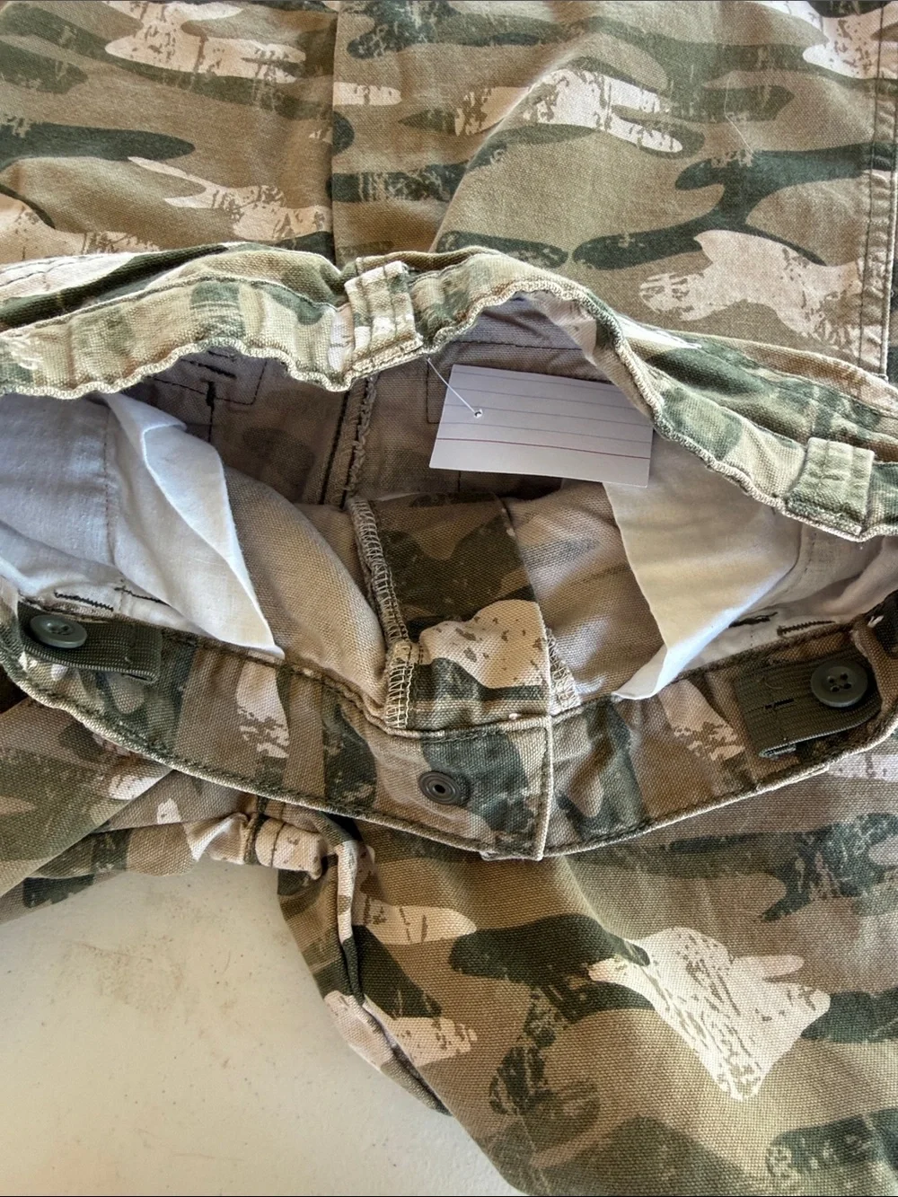 Gymboree Boys Camo Cargo Pants - Green & Khaki